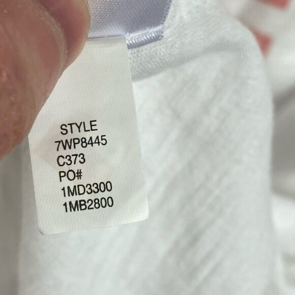 NEW Lucky Brand White Tee American Flag T-Shirt Size Medium Cotton Short Sleeve - Picture 8 of 9